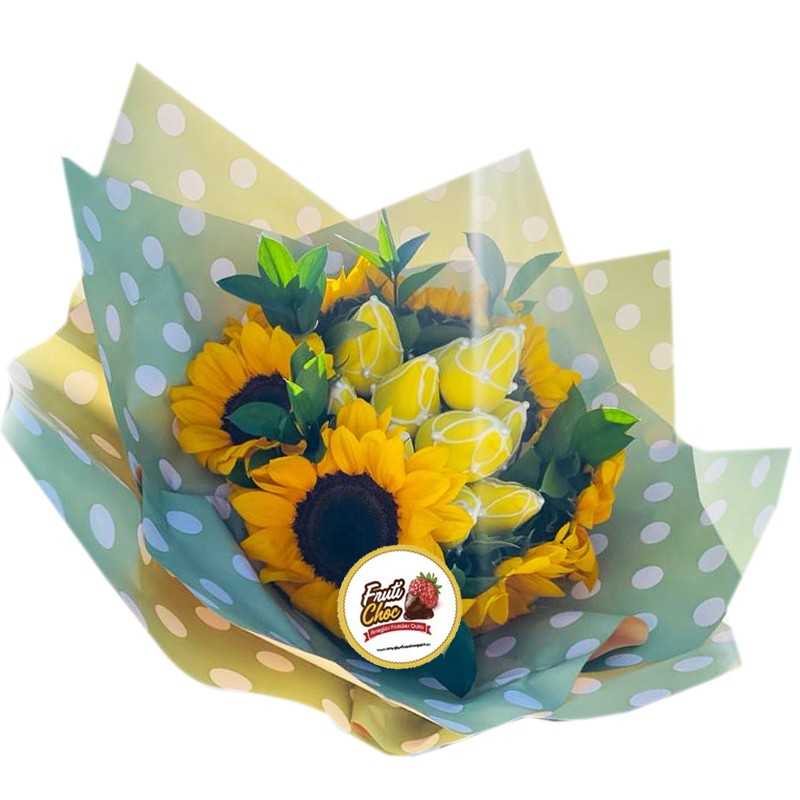 Arreglos Frutales Quito-Bouquet de Girasoles